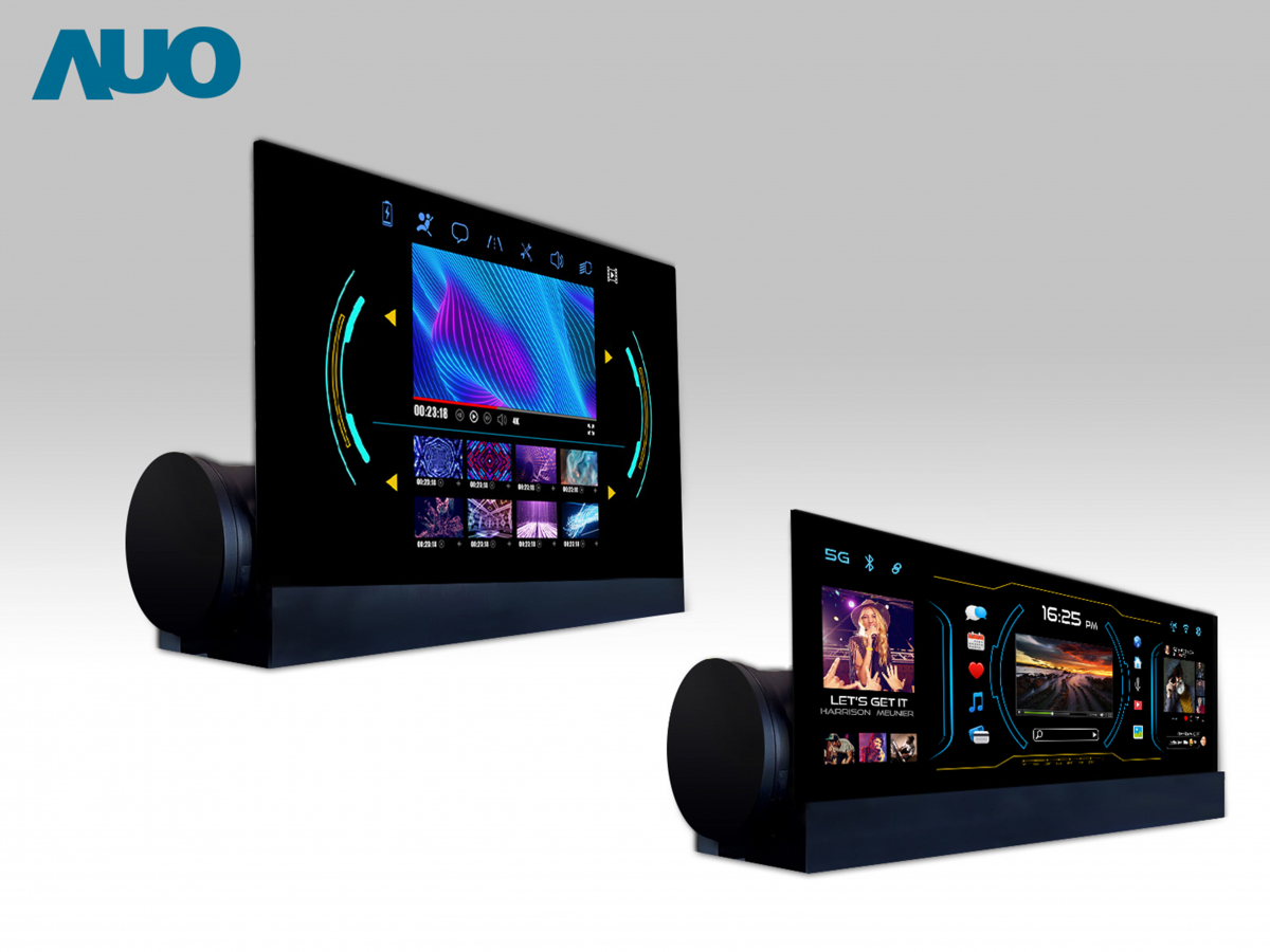 友達14.6吋可捲式Micro LED面板，導入車內資訊、影音娛樂及駕駛安全系統，翻轉智慧移動場域