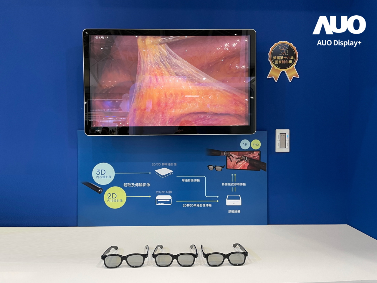 達擎寬視角3D醫療顯示器，協助醫護團隊成員於手術進行時，皆能看到一致性的3D影像，提高溝通效率，使手術更精準、快速完成達擎寬視角3D醫療顯示器，協助醫護團隊成員於手術進行時，皆能看到一致性的3D影像，提高溝通效率，使手術更精準、快速完成